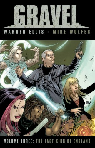 Comic book cover featuring multiple characters in a dramatic, illustrated scene.