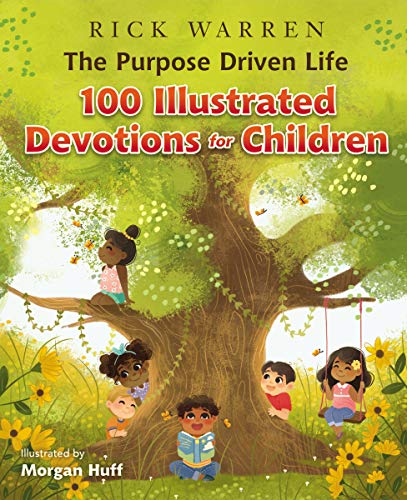 Book cover showing children playing around a large tree with title text above.