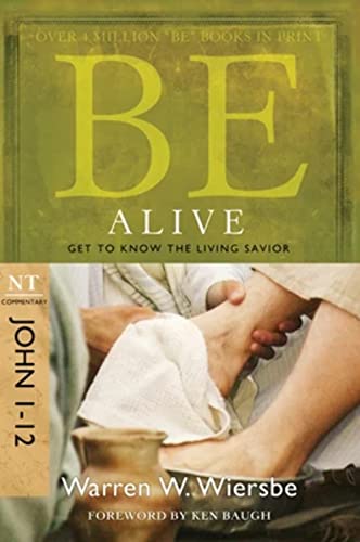Book cover with large gold "BE" and image of feet being washed.