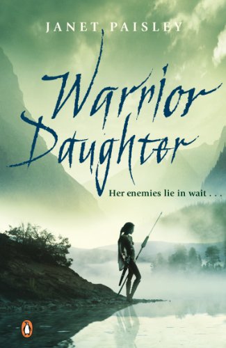 Book cover: “Warrior Daughter” depicts a woman with a spear by water.