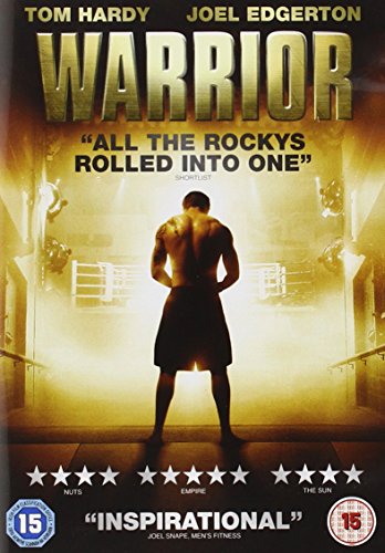 DVD cover for "Warrior" showing a boxer’s back walking toward a ring.