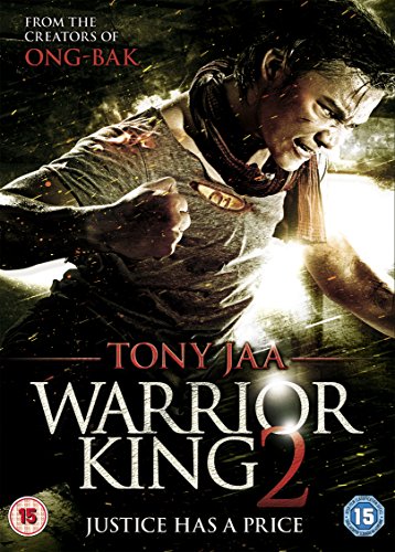 DVD cover for "Warrior King 2" featuring Tony Jaa in a fighting pose.