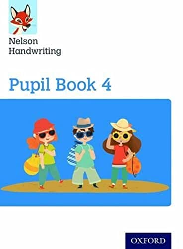 Nelson Handwriting Pupil Book 4 cover with children wearing hats.