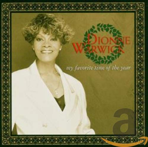 Dionne Warwick album cover, “My Favorite Time Of Year,” with a wreath.