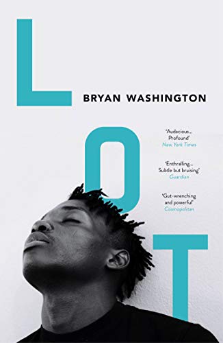 Book cover: "Lot" by Bryan Washington, featuring a portrait of a Black man.