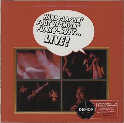 Album cover for Geno Washington & The Ram Jam Band’s “Hand Clappin’ Foot Stompin’…”
