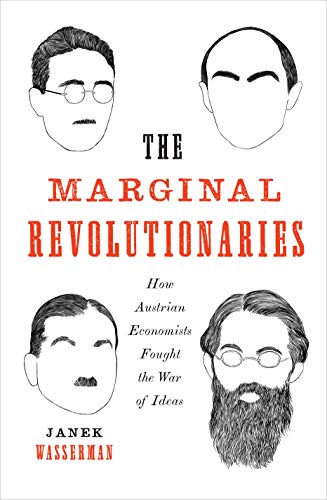 Book cover with title and four line-drawn portraits of men on a white background.
