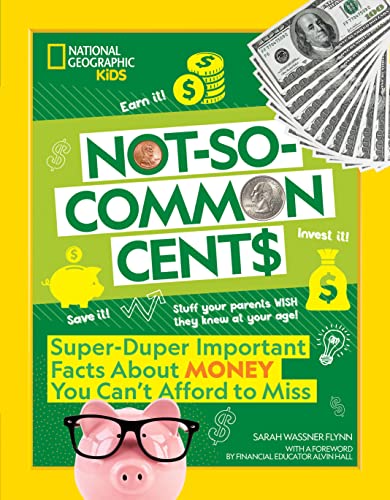 Book cover with money, a pig with glasses, and green and yellow text.