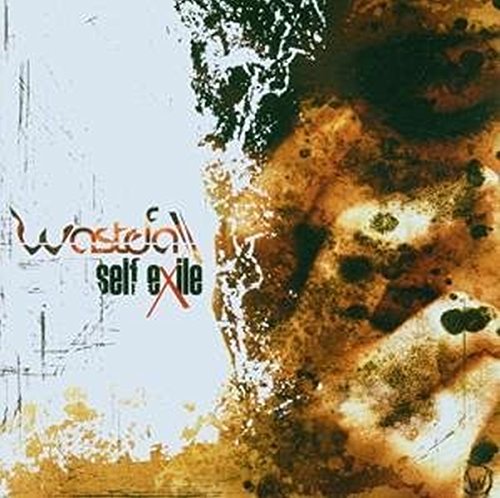 CD cover for Wastefall’s “Self Exile” with abstract, textured portrait.