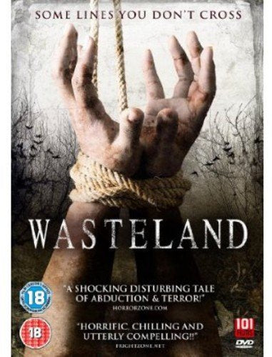 DVD cover for "Wasteland" showing bound hands against a dark, blurred background.