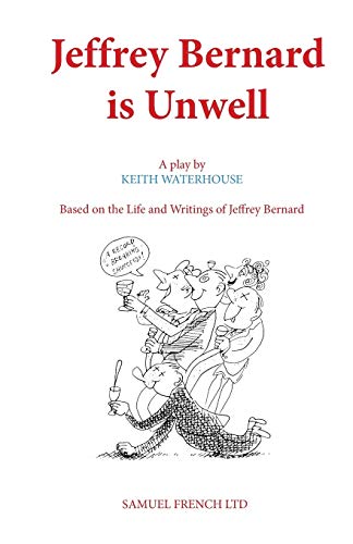 Play script cover with cartoon illustration of people drinking and falling.
