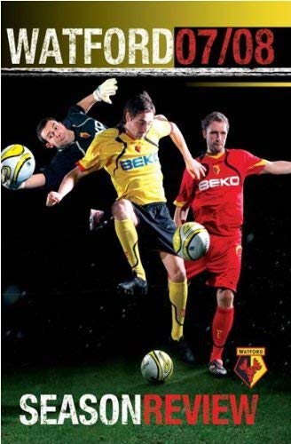 Watford FC 2007/08 season review DVD cover with footballers in action.