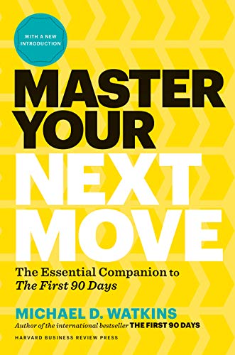 Book cover with bold yellow and black text: "Master Your Next Move".