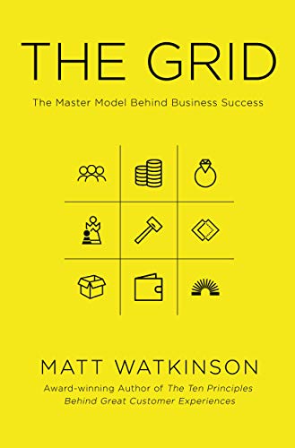 Yellow book cover with black text and a grid of small icons.