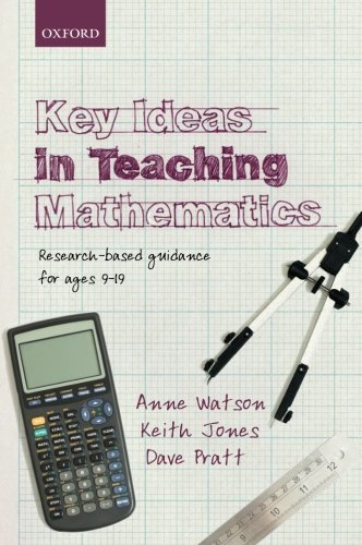Book cover: “Key Ideas in Teaching Mathematics” with calculator and compass.