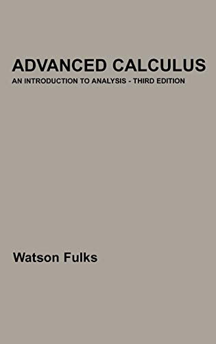 Book cover: "Advanced Calculus" by Watson Fulks, third edition.