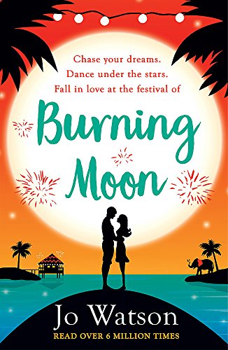 Book cover: couple silhouetted against a bright moon and tropical scene.