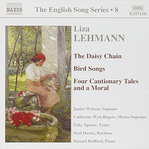 CD cover for Liza Lehmann’s “The Daisy Chain” with a painting of a woman.