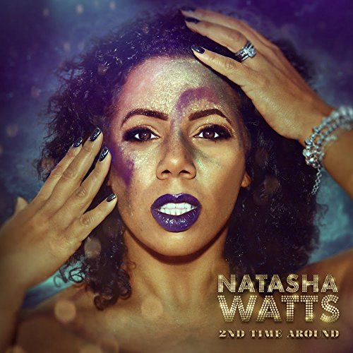 Natasha Watts album cover, close-up portrait with dramatic makeup.