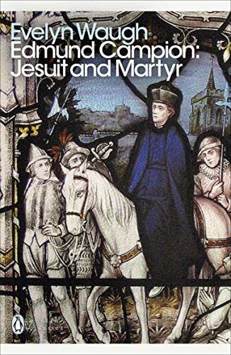Book cover depicting a stained-glass style illustration of Campion with guards.