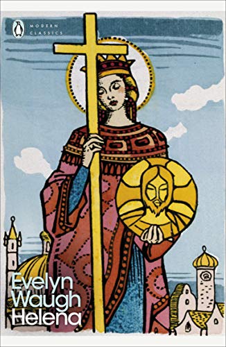 Book cover: stylized illustration of Saint Helena with a cross.