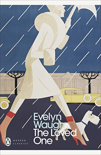 Woman with umbrella running in rain, dog at her feet, book cover.