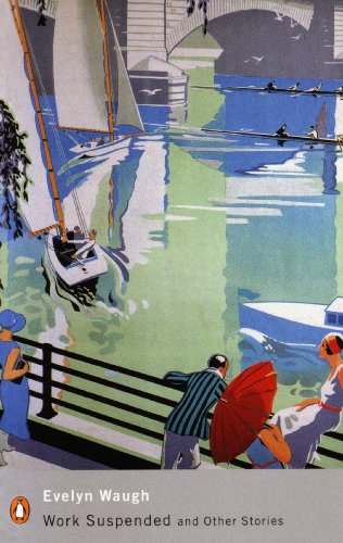 Book cover: stylized painting of boats and people by a river.