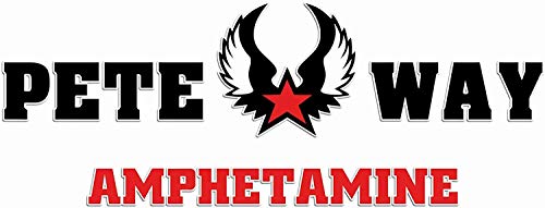 Pete Way - Amphetamine" album cover with black and red graphic design.