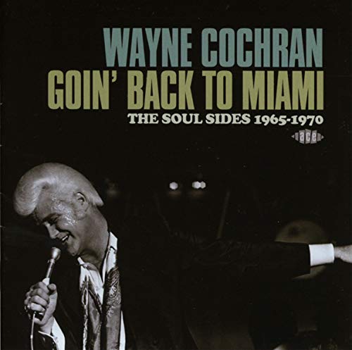 Album cover with Wayne Cochran singing into a microphone, black background, text above.