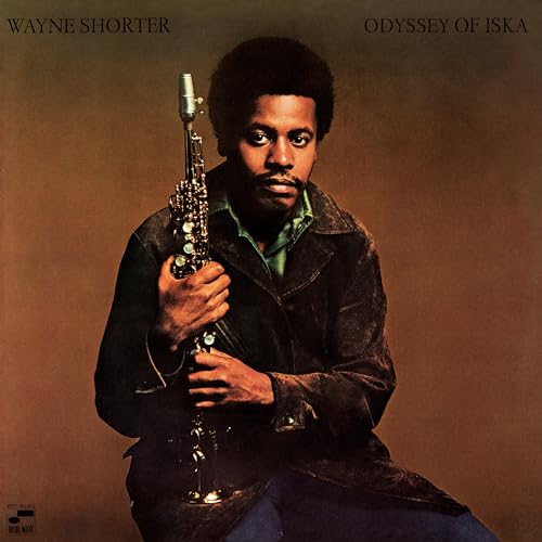 Wayne Shorter album cover, "Odyssey of Iska," featuring a portrait of the artist.