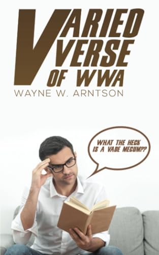 Book cover: "Varied Verse of WWA" with a man reading and thinking.