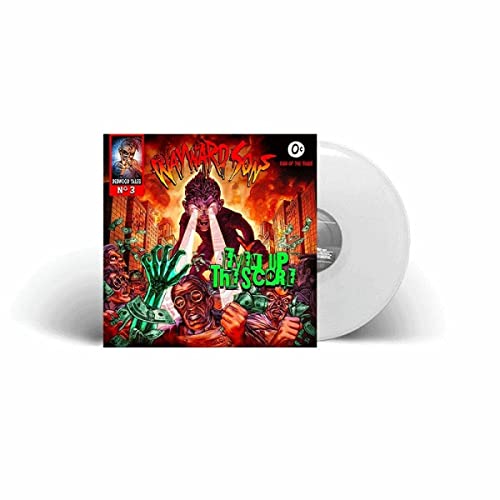 Wayward Sons" vinyl record with comic book cover art and white disc.