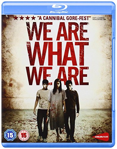 We Are What We Are" Blu-ray cover with three figures and red text.