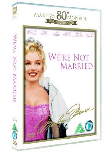 DVD cover for “We’re Not Married” featuring Marilyn Monroe in pink.