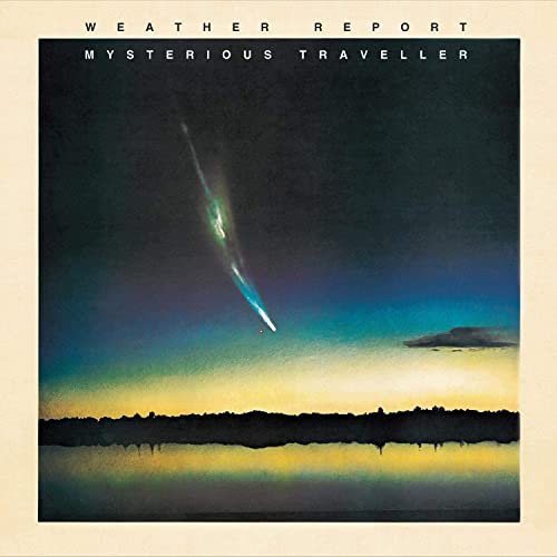 Album cover: dark landscape with a bright, streaking comet.