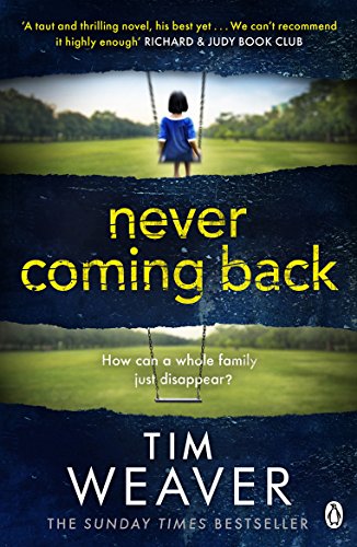 Book cover showing a child on a swing in a park with text overlays.