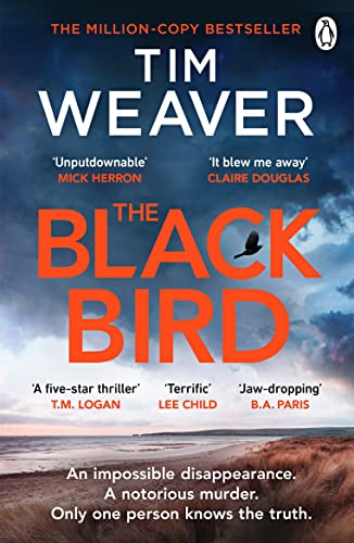 Book cover: "The Blackbird" by Tim Weaver, featuring a dark bird silhouette.