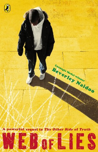 Book cover: boy in jacket looking down on yellow background.