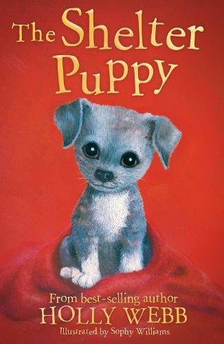 Book cover featuring a small, grey puppy with large eyes.