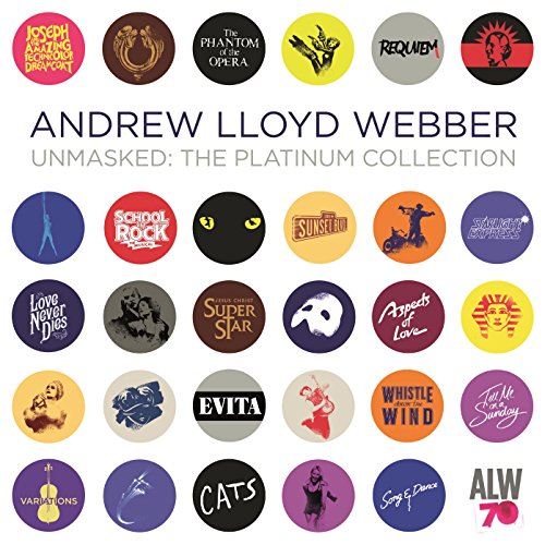 CD cover for Andrew Lloyd Webber’s “Unmasked: The Platinum Collection.”