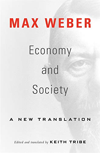 Book cover: “Economy and Society” by Max Weber, with portrait.