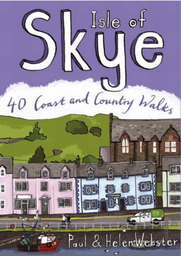 Book cover featuring a colorful illustration of Isle of Skye buildings and a boat.