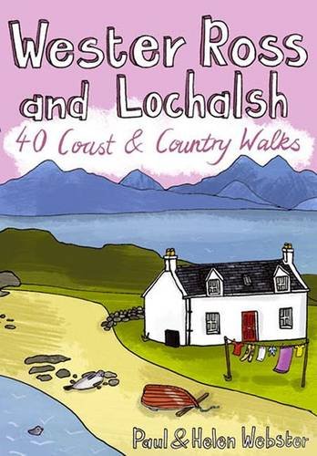 Book cover depicting a coastal cottage with mountains in the background.