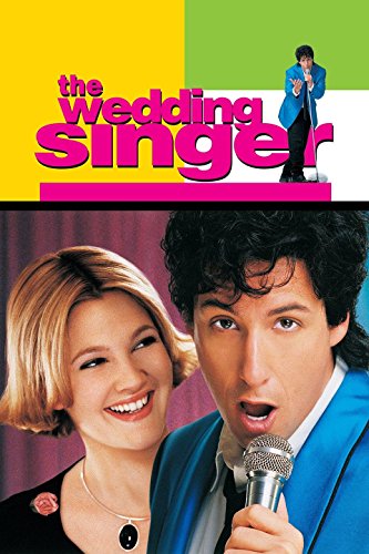 The Wedding Singer" DVD cover featuring Adam Sandler and Drew Barrymore.