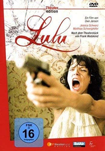 DVD cover for "Lulu" featuring a woman screaming and holding a gun.