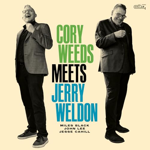 CD cover featuring Cory Weeds and Jerry Weldon in suits.