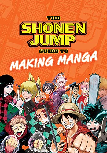 Book cover featuring Shonen Jump characters on an orange background with bold title text.