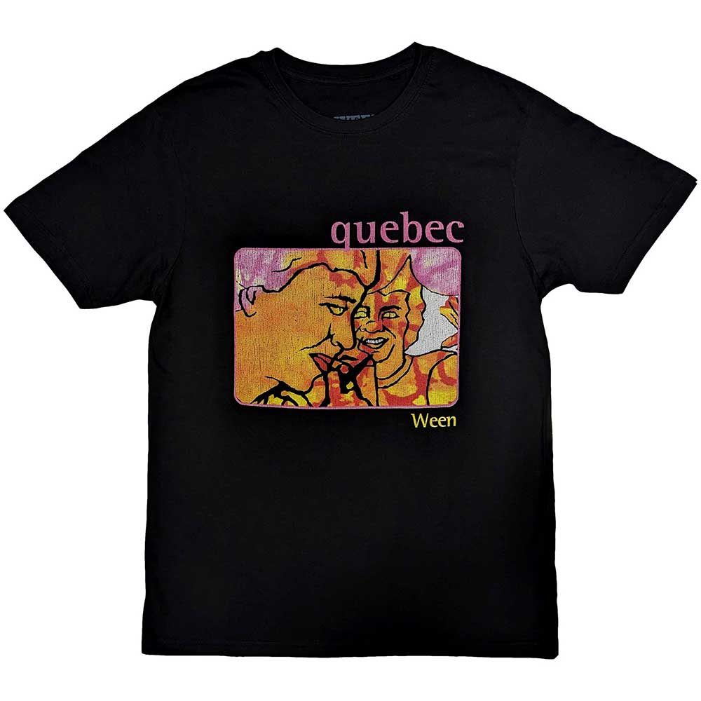 Black Ween band t-shirt, size X-Large, with “Quebec” design graphic.