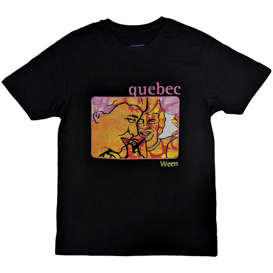 Black Ween band t-shirt, size X-Large, with “Quebec” design graphic.