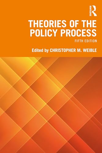 Orange book cover with white text: "Theories of the Policy Process," fifth edition.
